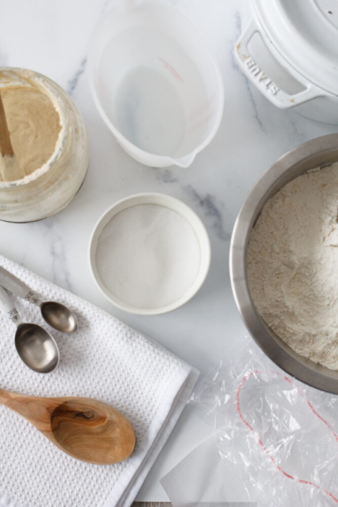 ingredients for sourdough