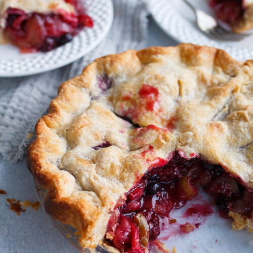 Apple and Fresh Berry Pie | A Bountiful Kitchen