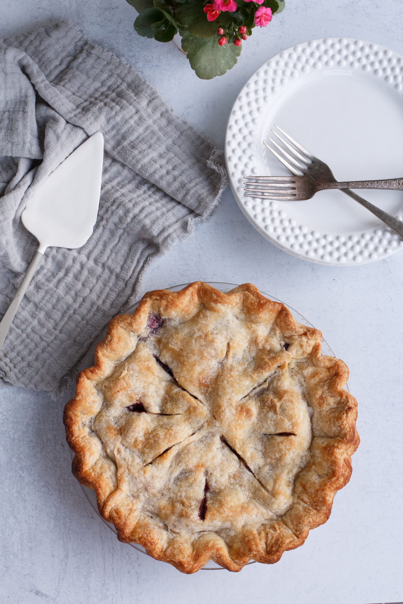 Apple and Fresh Berry Pie | A Bountiful Kitchen