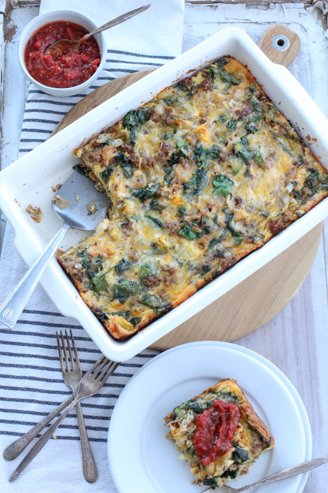 Overnight Croissant Breakfast Bake