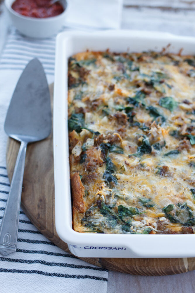 Overnight Croissant Breakfast Bake