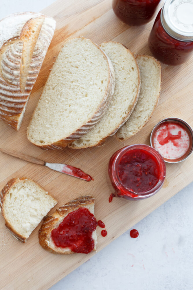 Jam and bread