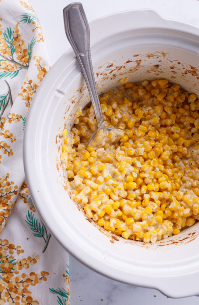 cream cheese and corn