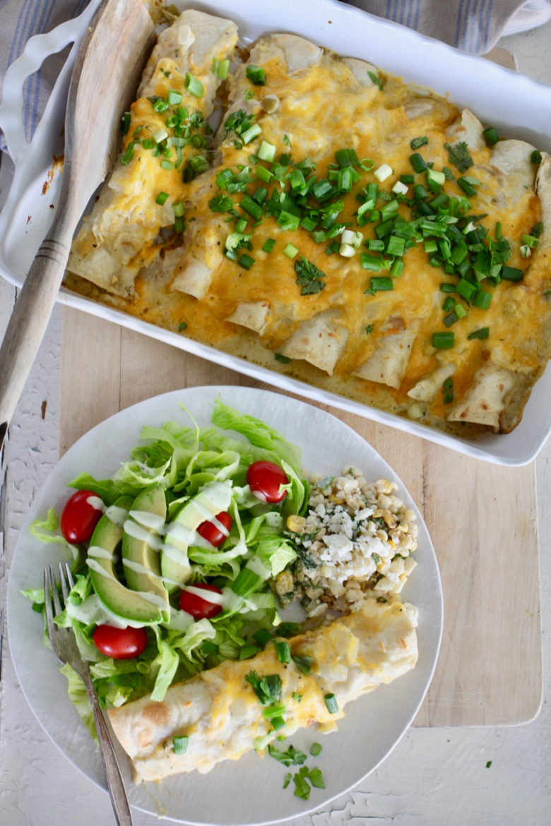 Family-Style Chicken Enchiladas