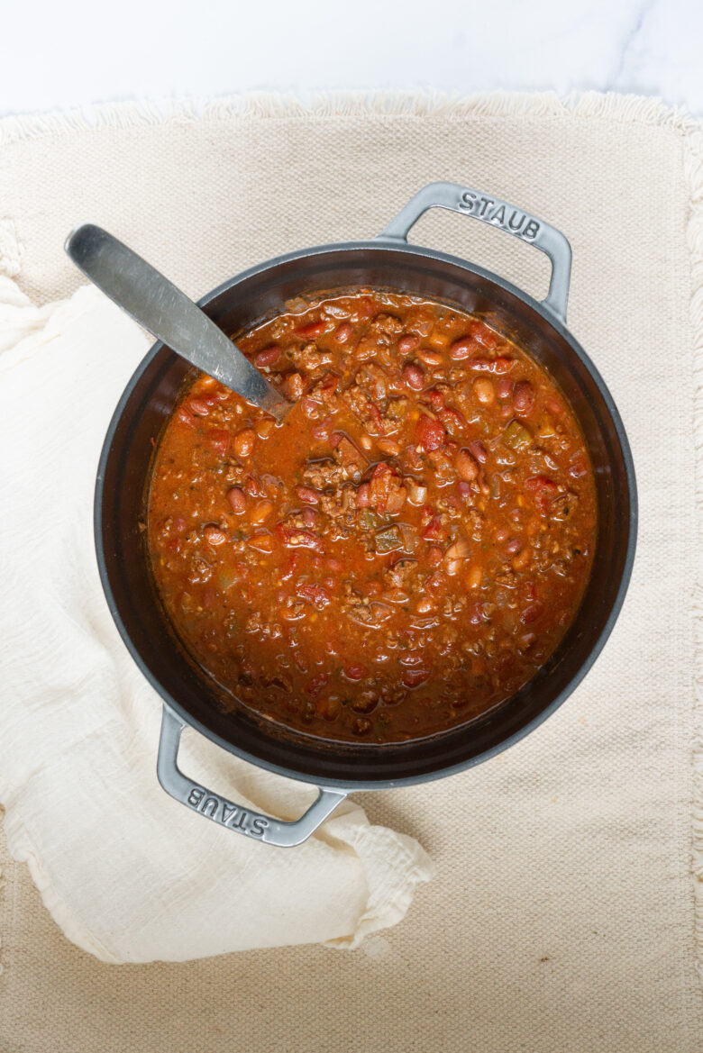Chili for walking tacos