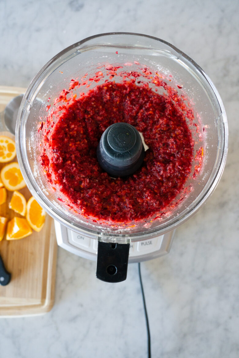 Food processor cranberry sauce
