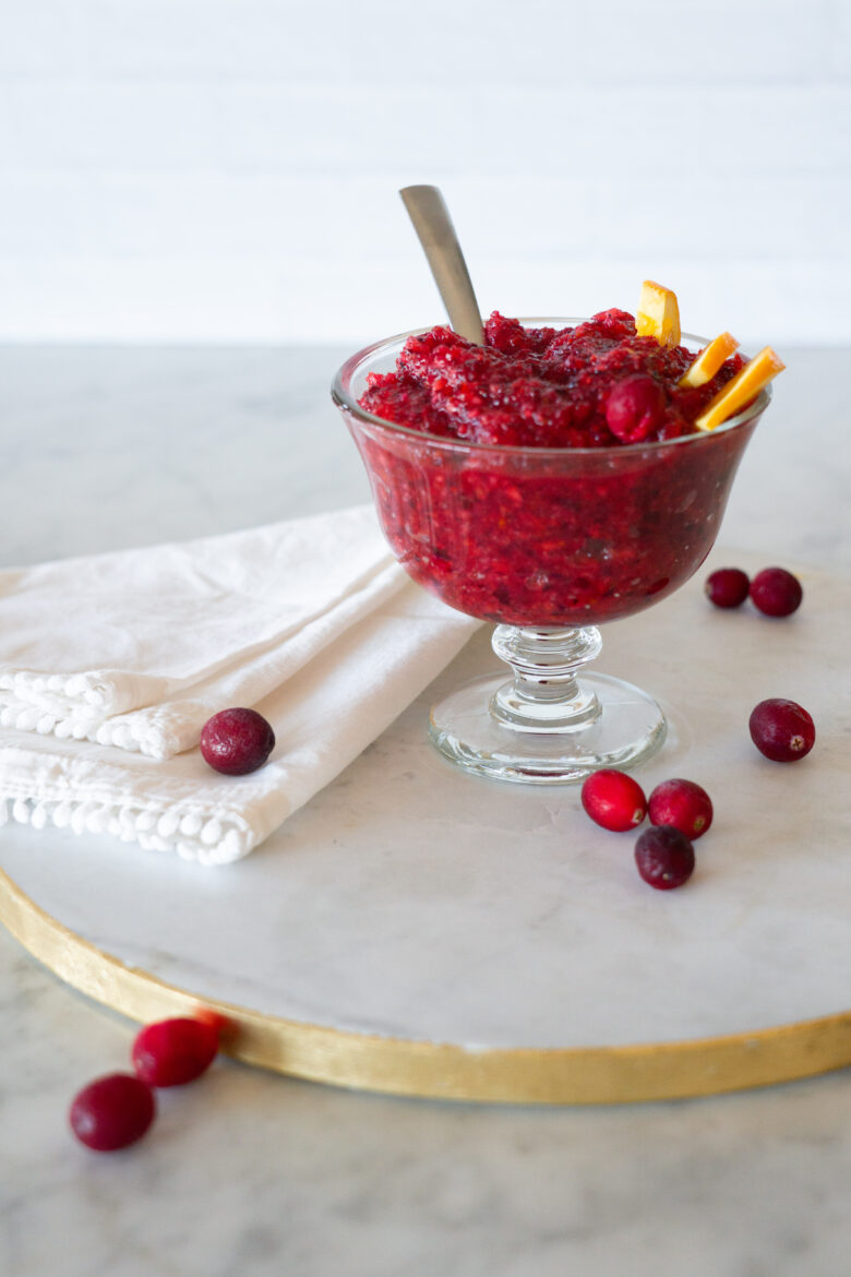 5 Minute Cranberry Orange Relish