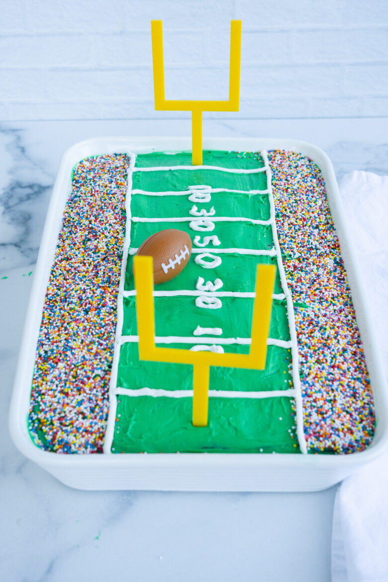 Football field cake